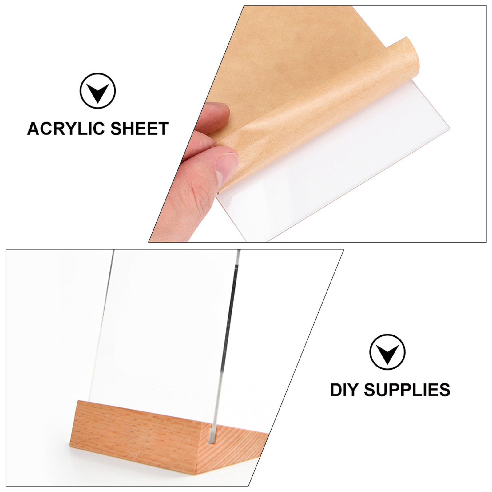 10Pcs Acrylic Sheet Transparen - огляд і ціна Picture Frame