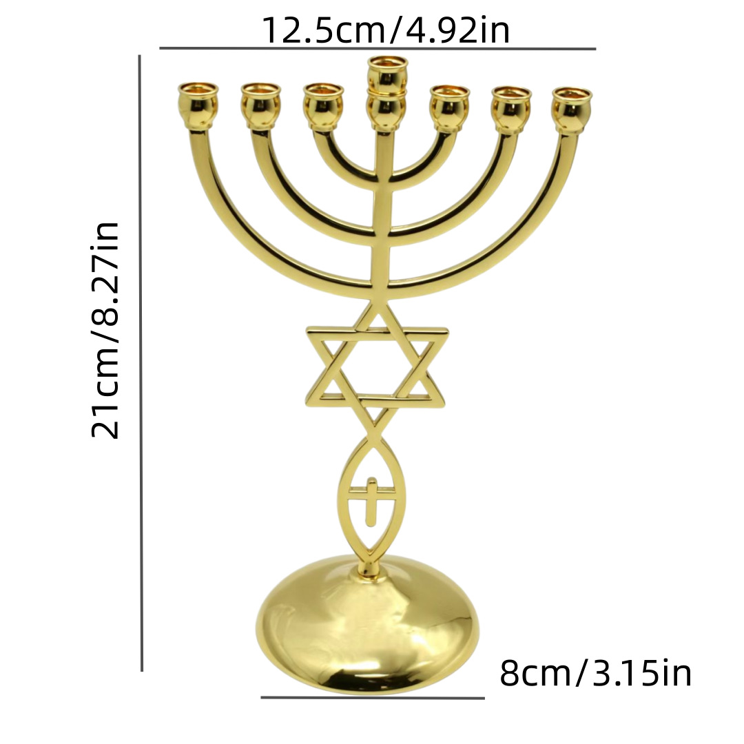 Hanukkah Seven-Headed Candle H - огляд і ціна Candle Holder Decor