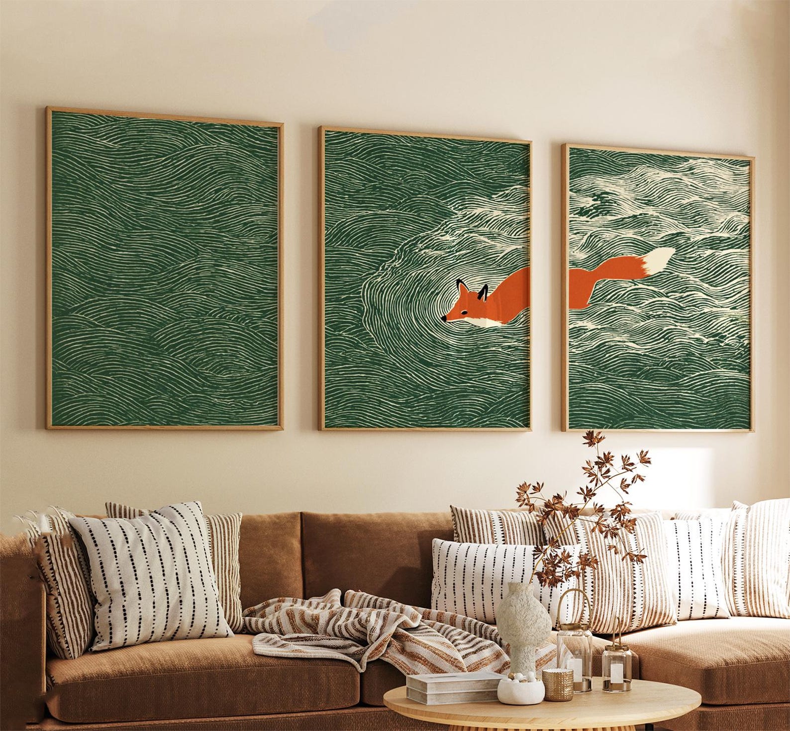 3pcs frameless Canvas Painting - огляд і ціна Abstract Canvas Set