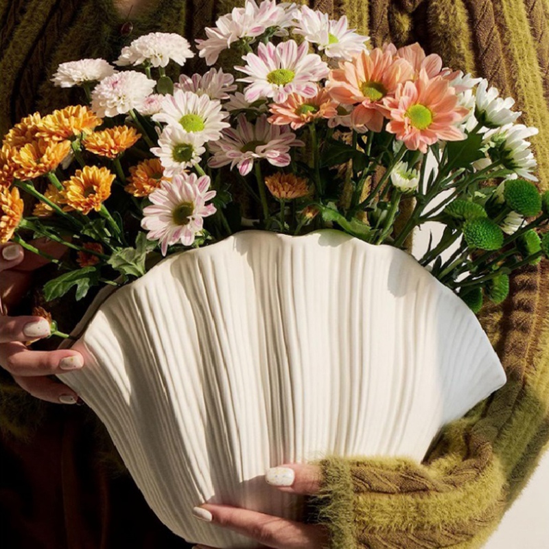 Nordic Style Shell Shaped Cera - огляд і ціна Vase Decor