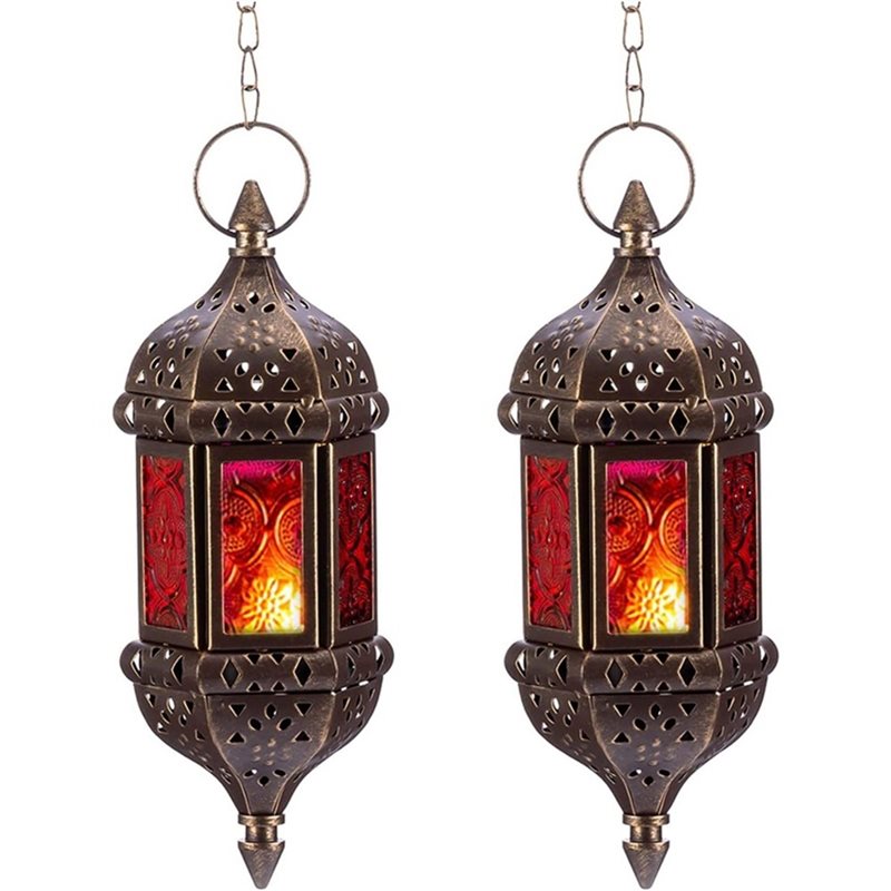 AB34-4 Pcs Hanging Hexagon Dec - огляд і ціна Candle Holder Decor