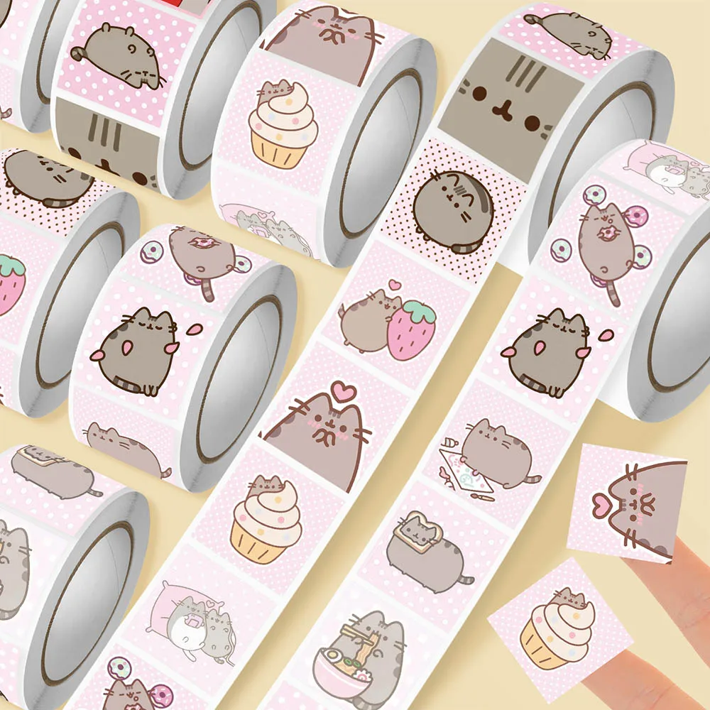 Hou 500pcs Pusheen Cartoon Cat - огляд і ціна Wall Sticker