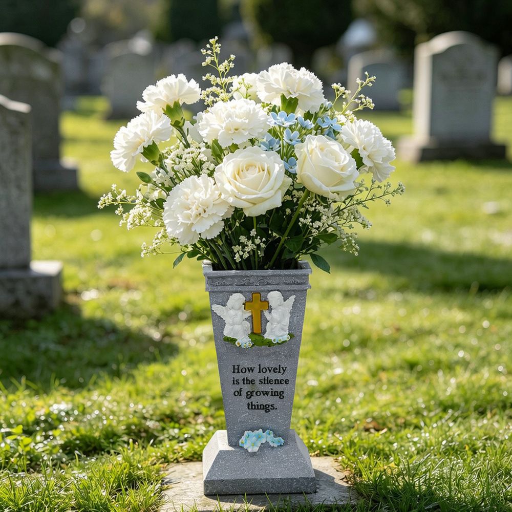 Resin Solar Cross Angel Grave  - огляд і ціна Vase Decor