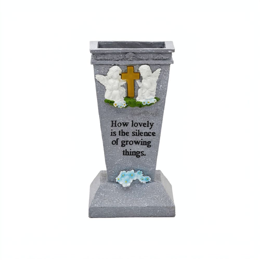 Resin Solar Cross Cemetery Vas - огляд і ціна Vase Decor