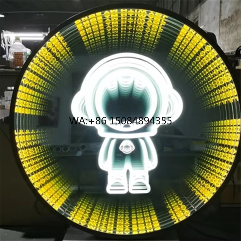 Customizable 3D LED Infinite M - огляд і ціна Decorative Mirror