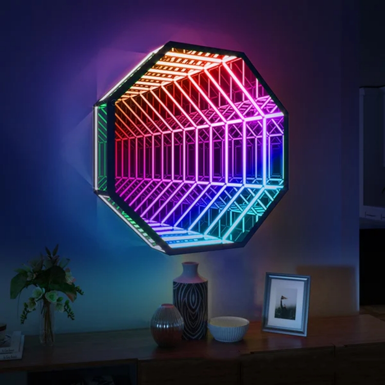 Octagon 3D Infinity Mirror Lig - огляд і ціна Decorative Mirror