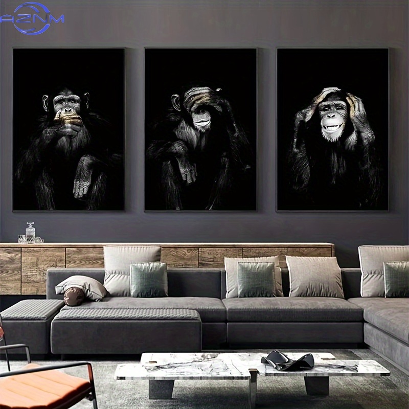 3pcs/set Big Size Unframed Ret - огляд і ціна Abstract Canvas Set